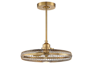 Wetherby LED Fan D'Lier in Warm Brass