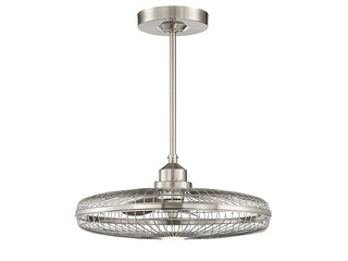 Wetherby LED Fan D'Lier in Satin Nickel
