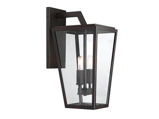 Milton Two Light Wall Lantern in English Bronze