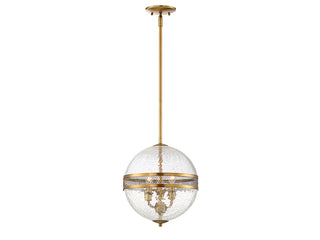 Stirling Three Light Pendant in Warm Brass