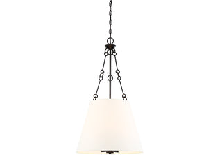 Austin Four Light Pendant in English Bronze