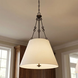 Austin Four Light Pendant in English Bronze