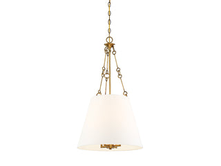 Austin Four Light Pendant in Warm Brass