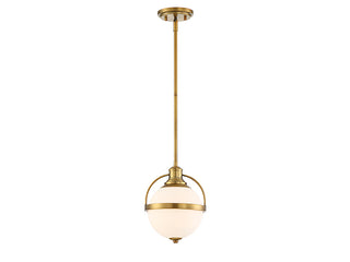 Westbourne One Light Pendant in Warm Brass