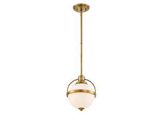 Westbourne One Light Pendant in Warm Brass