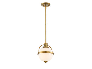 Westbourne One Light Pendant in Warm Brass