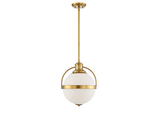Westbourne One Light Pendant in Warm Brass