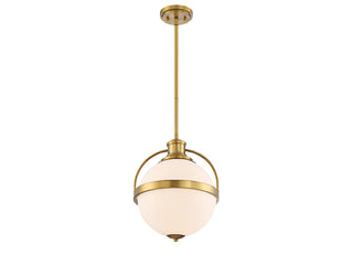 Westbourne One Light Pendant in Warm Brass