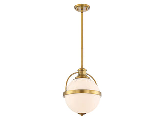 Westbourne One Light Pendant in Warm Brass