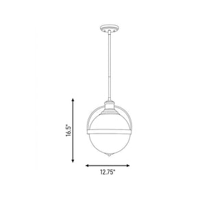 Westbourne One Light Pendant in Warm Brass
