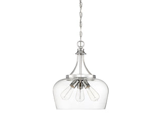 Octave Three Light Pendant in Polished Chrome