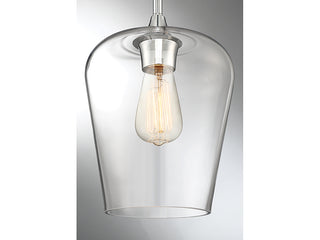 Octave One Light Pendant in Polished Chrome