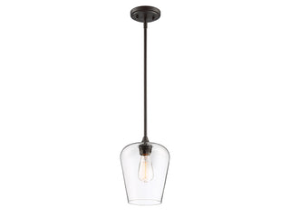 Octave One Light Pendant in English Bronze