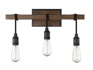 Burgess Three Light Bath Bar in Durango