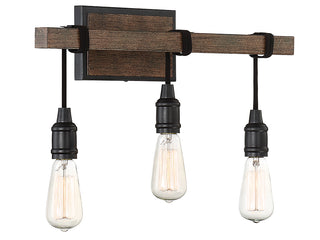 Burgess Three Light Bath Bar in Durango