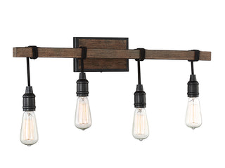 Burgess Four Light Bath Bar in Durango