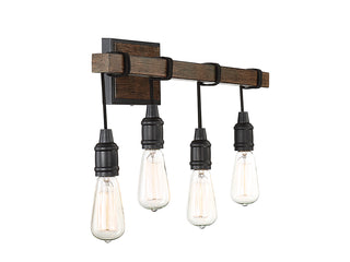 Burgess Four Light Bath Bar in Durango