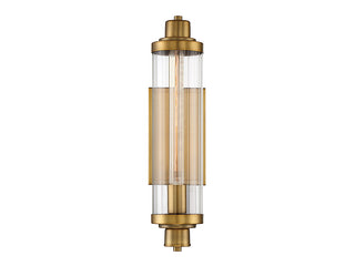 Pike One Light Wall Sconce in Warm Brass