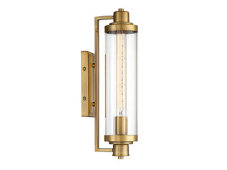 Pike One Light Wall Sconce in Warm Brass