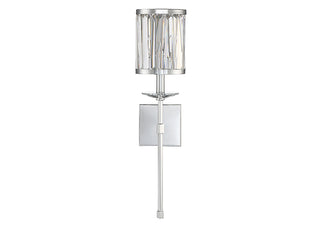 Ashbourne One Light Wall Sconce in Polished Chrome