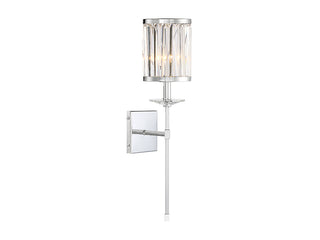 Ashbourne One Light Wall Sconce in Polished Chrome