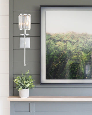 Ashbourne One Light Wall Sconce in Polished Chrome