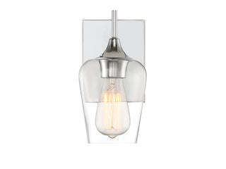 Octave One Light Wall Sconce in Polished Chrome