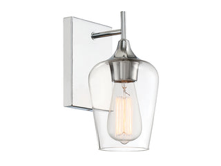 Octave One Light Wall Sconce in Polished Chrome
