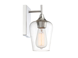 Octave One Light Wall Sconce in Polished Chrome