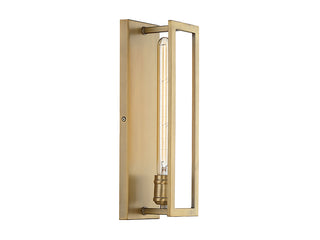 Clifton One Light Wall Sconce in Warm Brass