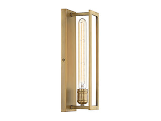 Clifton One Light Wall Sconce in Warm Brass
