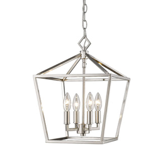 Millennium - 3234-SN - Four Light Pendant - Corona - Satin Nickel