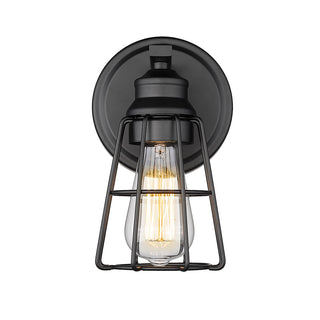 1-Light Wall Sconce Matte Black