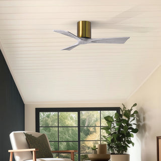 Irene-3H 42" Ceiling Fan in Brushed Brass