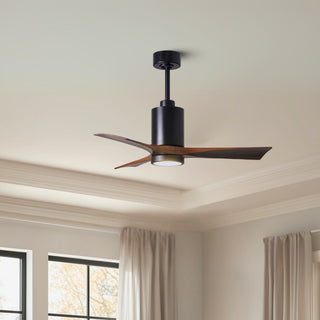 Patricia-3 42" Ceiling Fan in Matte Black