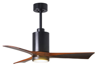Matthews Fan Company - PA3-BK-WA-42 - 42" Ceiling Fan - Patricia-3 - Matte Black