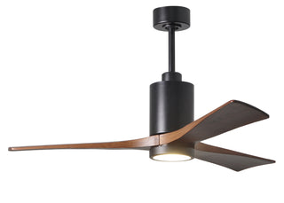 Matthews Fan Company - PA3-BK-WA-52 - 52" Ceiling Fan - Patricia-3 - Matte Black