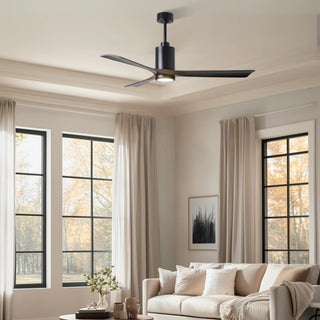 Patricia-3 60" Ceiling Fan in Matte Black