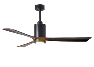 Matthews Fan Company - PA3-BK-WA-60 - 60" Ceiling Fan - Patricia-3 - Matte Black