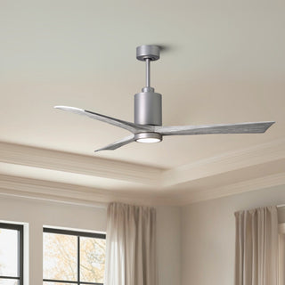 Patricia-3 60" Ceiling Fan in Brushed Nickel