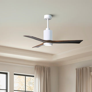 Patricia-3 52" Ceiling Fan in Gloss White