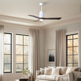 Patricia-3 52" Ceiling Fan in Gloss White