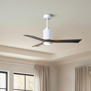 Patricia-3 60" Ceiling Fan in Gloss White