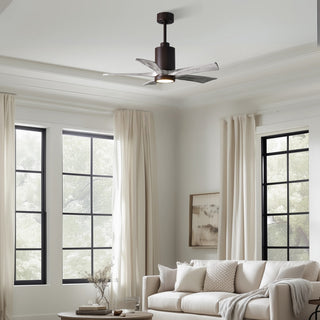Patricia-5 42" Ceiling Fan in Textured Bronze