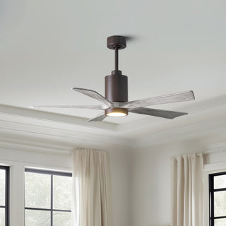 Patricia-5 52" Ceiling Fan in Textured Bronze