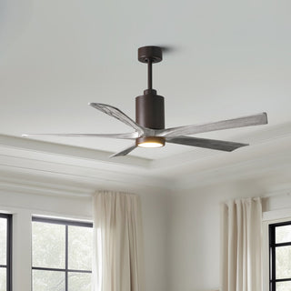 Patricia-5 60" Ceiling Fan in Textured Bronze