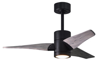 Matthews Fan Company - SJ-BK-BW-42 - 42" Ceiling Fan - Super Janet - Matte Black