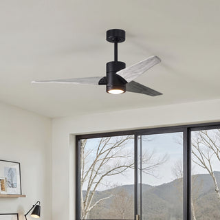 Super Janet 52" Ceiling Fan in Matte Black