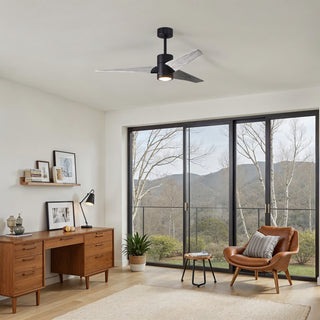 Super Janet 52" Ceiling Fan in Matte Black