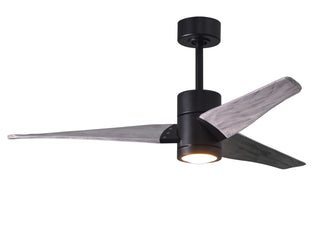 Matthews Fan Company - SJ-BK-BW-52 - 52" Ceiling Fan - Super Janet - Matte Black